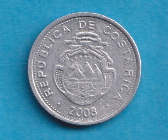  Costa Rica 10 Colones 2008   
