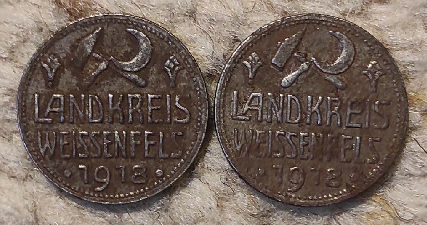  Weissenfels 2 x 10 Pfennig Notgeld   