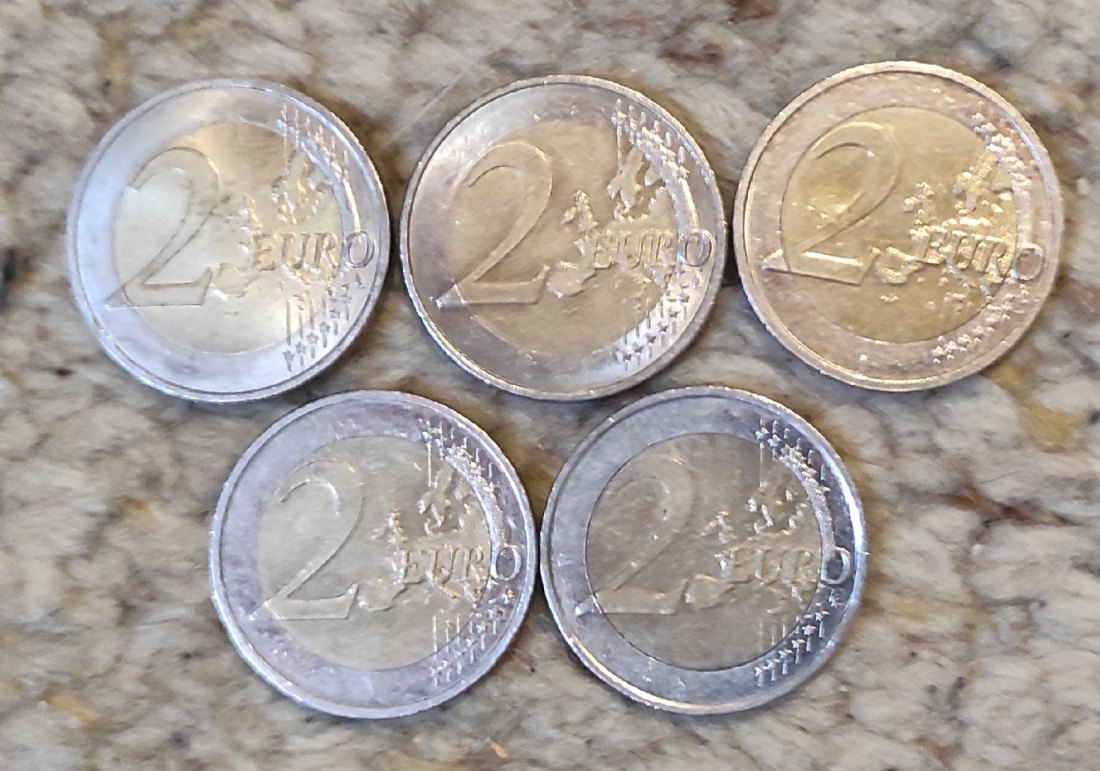  d035: Deutschland 5 x 2 € Sonderprägung   