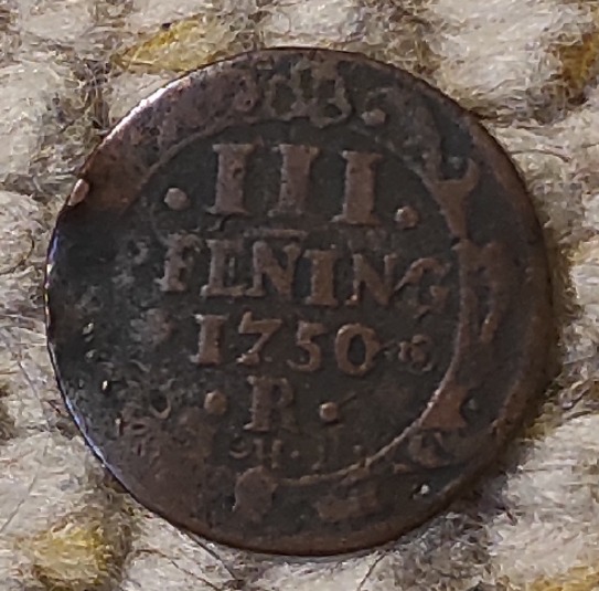  Rostock 3 Pfennig 1750   