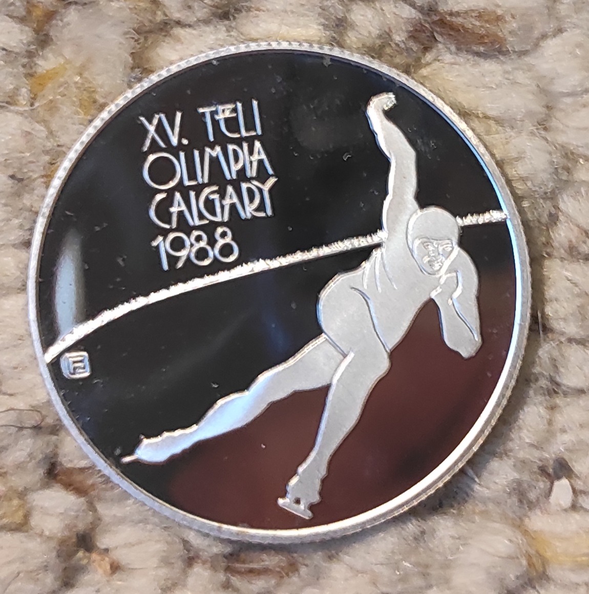  Ungarn 500 Forint 1986, SILBER, XV. Olympische Winterspiele, Calgary 1988   