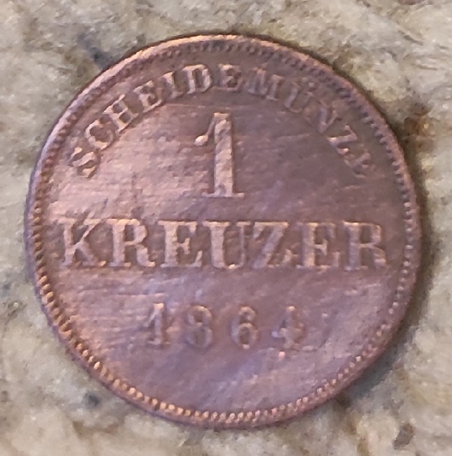  Schwarzbutg Rudolstadt 1 Kreuzer 1864,   