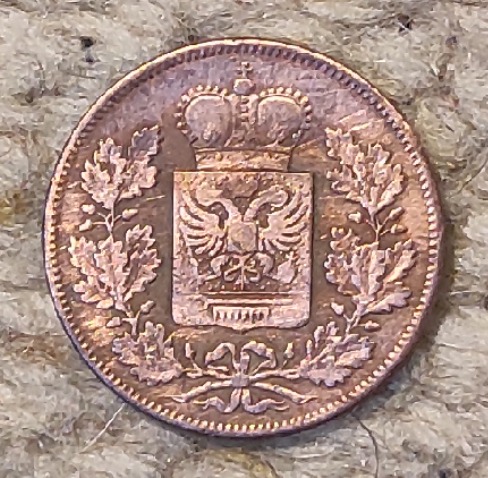  Schwarzbutg Rudolstadt 1 Kreuzer 1864,   