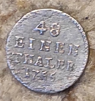  1/48 Taler Sachsen 1755, SILBER,   