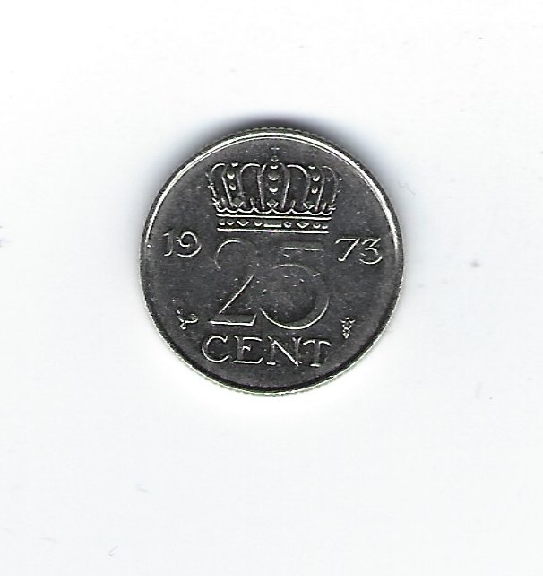 Niederlande 25 Cent 1973   