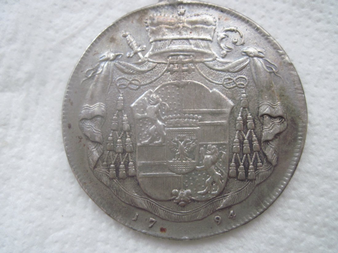 SalZburg- ErZbistum rare taler 1794 M ( Mehofer) Hieronymus Graf Colloredo ( 1772-1803)mit patina