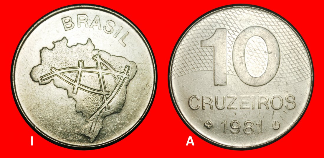 Ⰺ ROADS (1980-1986): BRAZIL ★ 10 CRUZEIROS 1981! JUST PUBLISHED!★LOW START ★ NO RESERVE!