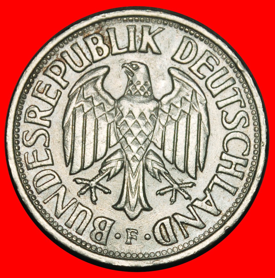  Ⰺ NOT COMMUNIST TYPE (1950‑2001): GERMANY ★ 1 MARK 1960F BADEN‑WUERTTEMBERG!★LOW START ★ NO RESERVE!   