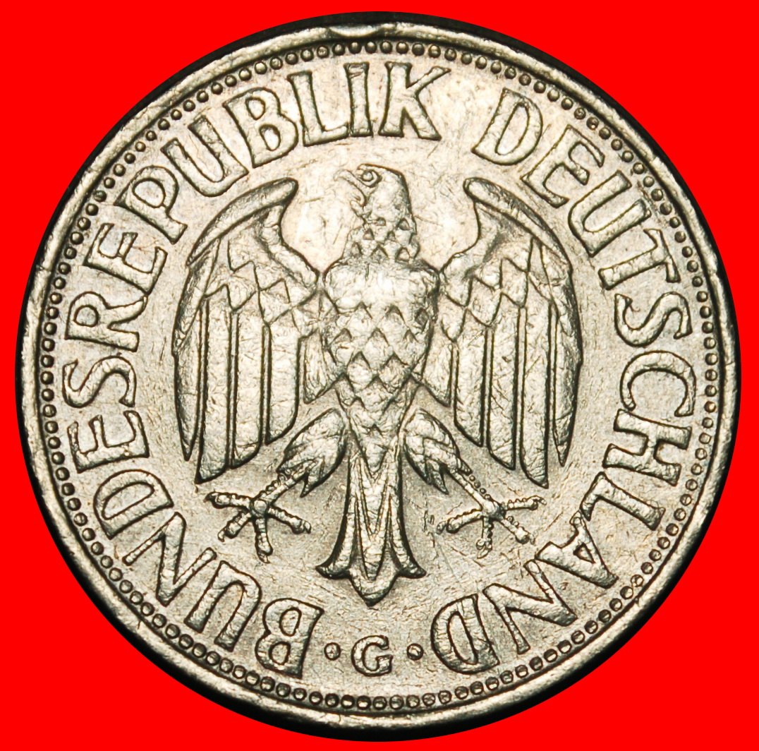  Ⰺ NOT COMMUNIST TYPE (1950‑2001): GERMANY ★ 1 MARK 1970G BADEN‑WUERTTEMBERG!★LOW START ★ NO RESERVE!   