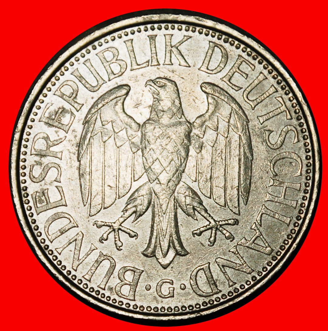  Ⰺ NOT COMMUNIST TYPE (1950‑2001): GERMANY ★ 1 MARK 1976G BADEN‑WUERTTEMBERG!★LOW START ★ NO RESERVE!   