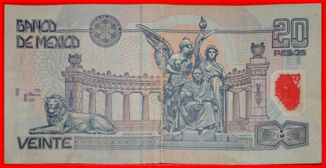  Ⰺ LION, EAGLE AND SNAKE (2001-2006): MEXICO ★ 20 PESOS 2001!★LOW START ★ NO RESERVE!   
