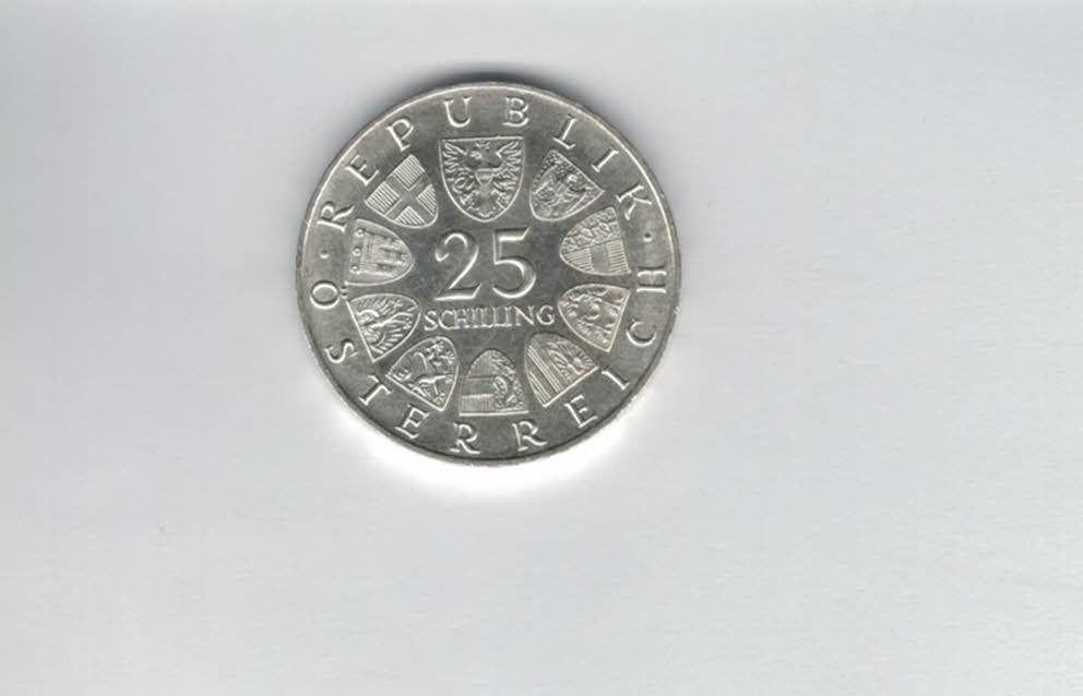  25 Schilling 1966 Ferdinand Raimund Ag Gedenkmünze Österreich Spittalgold9800 4588/12   