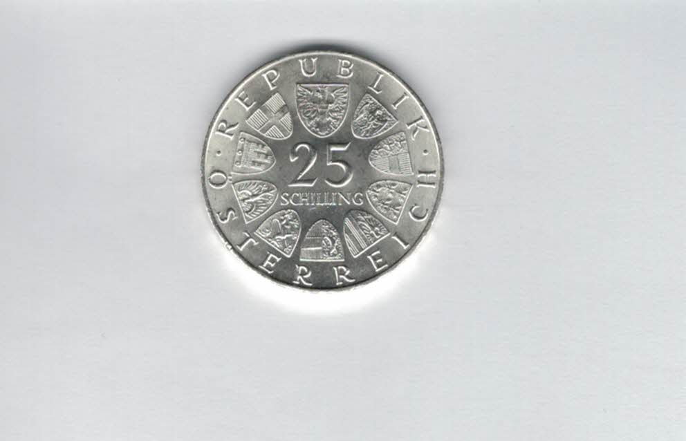  25 Schilling 1970 Franz Lehar silber 10,4g fein 2. Rep Österreich Spittalgold9800 (4588/16)   
