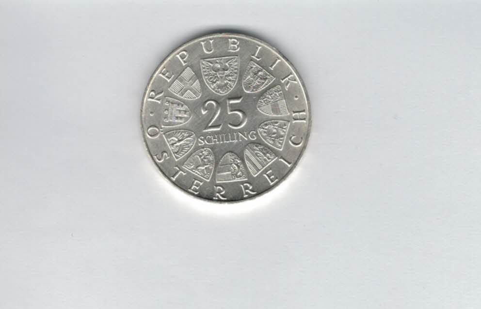  25 Schilling 1972 Carl Michael Ziehrer silber 10,4g fein Österreich 2.Rep Spittalgold9800 (04588/18   