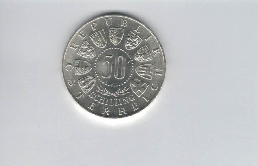  50 Schilling 1964 Winterolympiade Innsbruck silber 18g fein Österreich Spittalgold9800 (4584/3)   