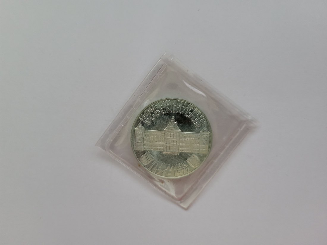  50 Schilling 1972 100 J. Hochschule für Bodenkultur Ag 18g fein Österreich Spittalgold9800 (4584/13)   