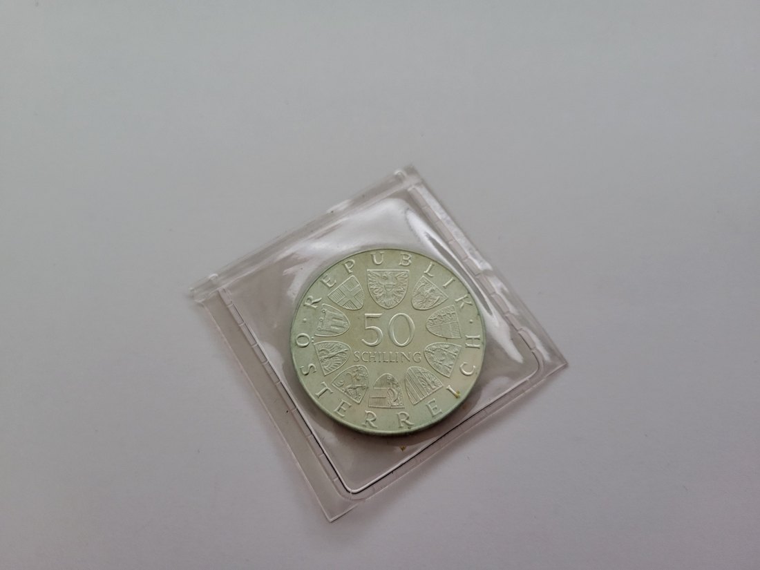  50 Schilling 1972 100 J. Hochschule für Bodenkultur Ag 18g fein Österreich Spittalgold9800 (4584/13)   