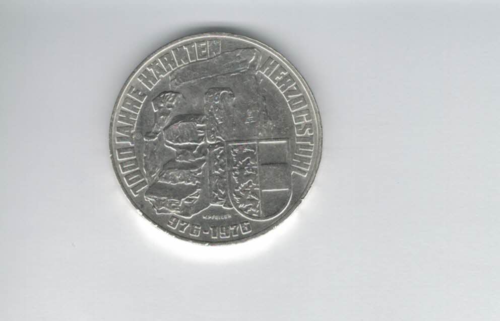  100 Schilling 1976 Kärnten Herzogstuhl 1000 Jahre 15,36g fein Ag Österreich Spittalgold9800 01914/12   