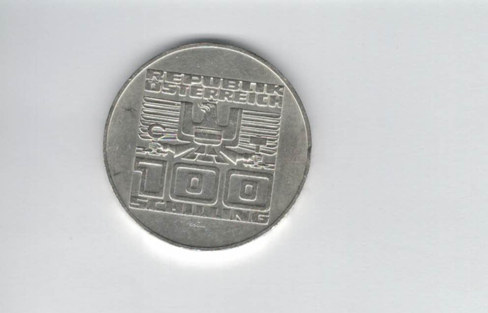  100 Schilling 1978 Stadt Gmunden Oberösterreich Ag 15,36g fein Österreich Spittalgold9800 (1914/17)   