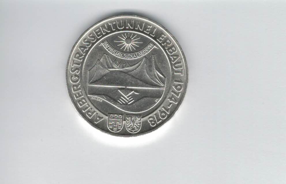  100 Schilling 1978 Arlberg Straßentunnel silber/15,36g fein Österreich Spittalgold9800(01914/20)   
