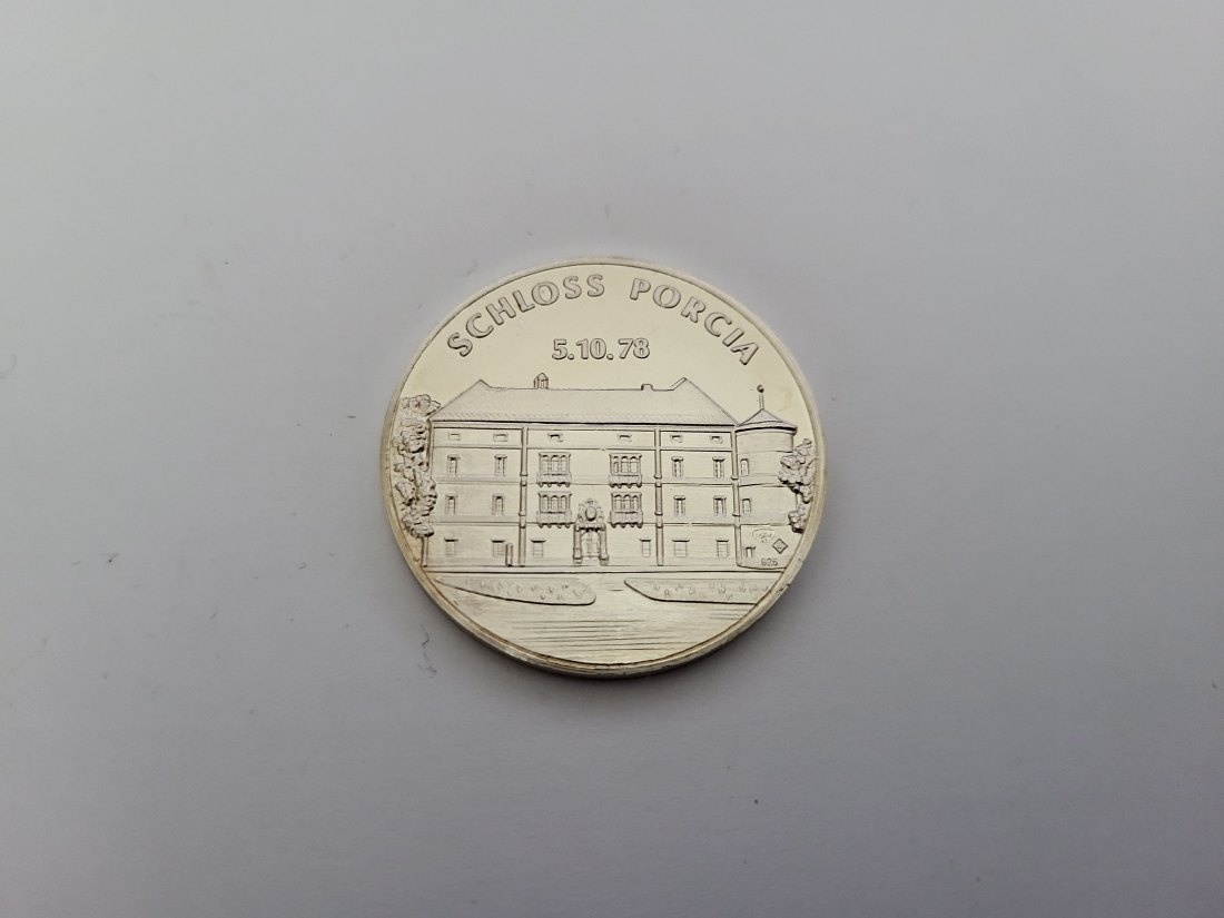  Silbermedaille Schloss Porcia silber 925/20g Österreich Spittalgold9800 (3469   
