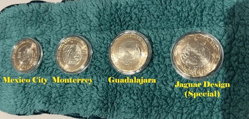 Mexico 20 Pesos 2026 FIFA World Cup Coin Set (4 pcs.) - UNC in Capsules