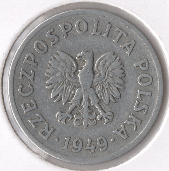  Republik Polen (1945-1952) 50 Groszy 1949 (Alu) ss- Fast vz / RAR   