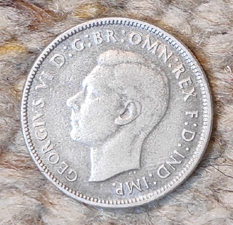  Australien 1 Florin (2 Schilling) 1947, SILBER   