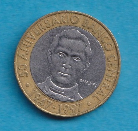  Dominikanische Republik 5 Pesos 1997   