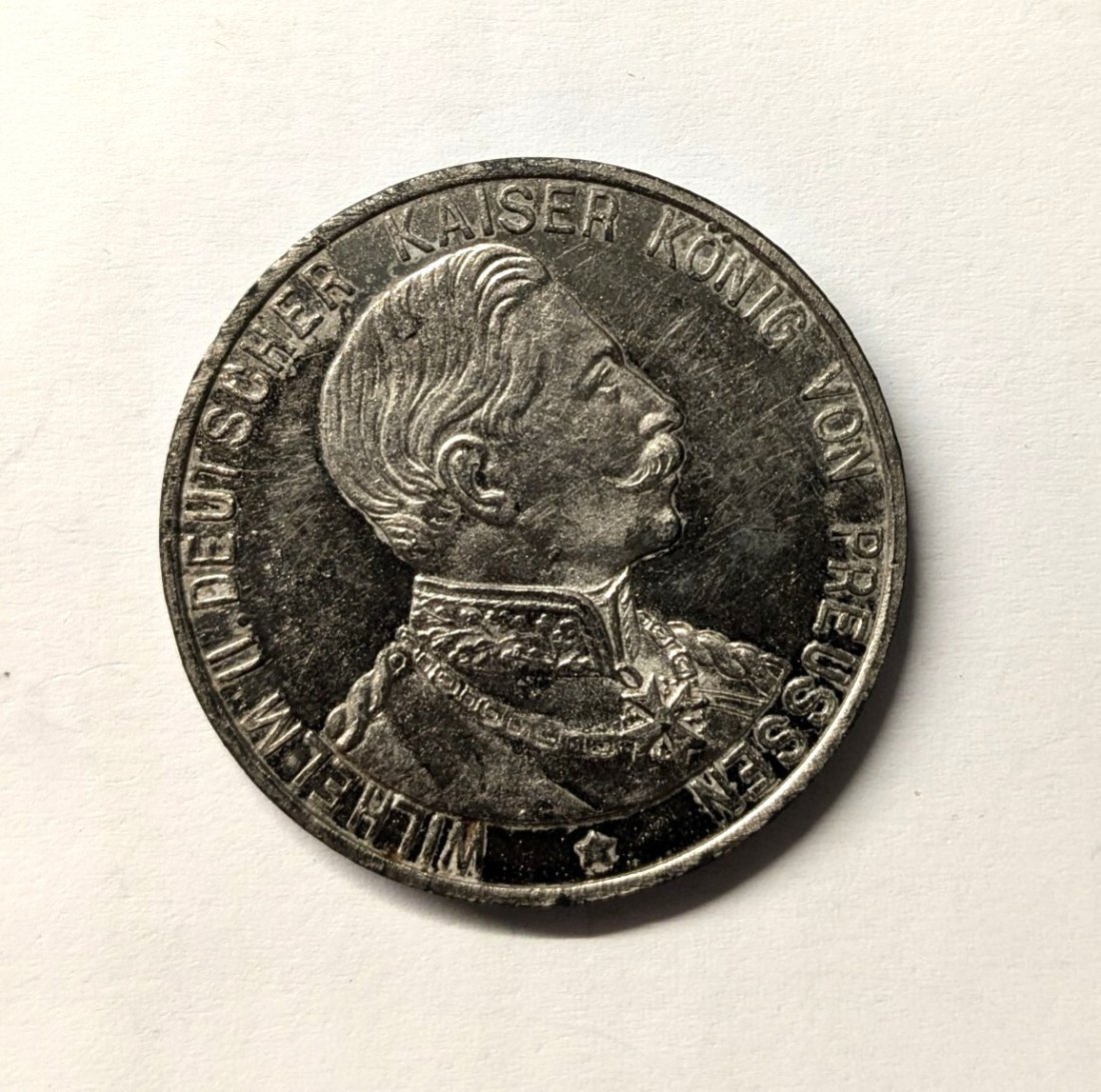  Zaubermünze, Kaiser Wilhelm, Akademie der magischen Kunst, 1888-1918   