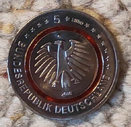  Deutschland 5 Euro 2018, Subtropische Zone, mit Polymerring   
