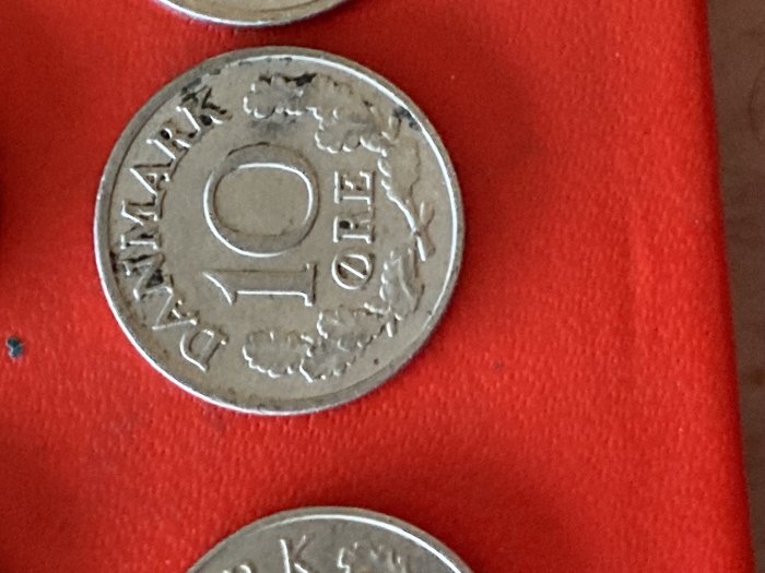 Münze Münzen Umlaufmünze Dänemark 10 Öre 1967