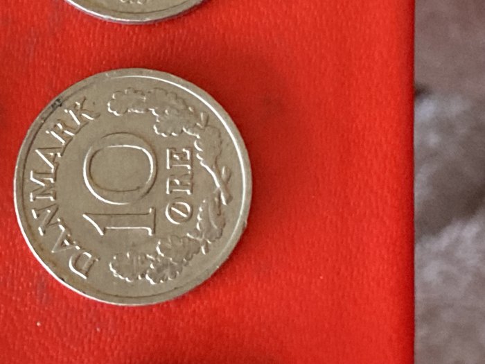 Münze Münze Umlaufmünze Dänemark 10 Öre 1962