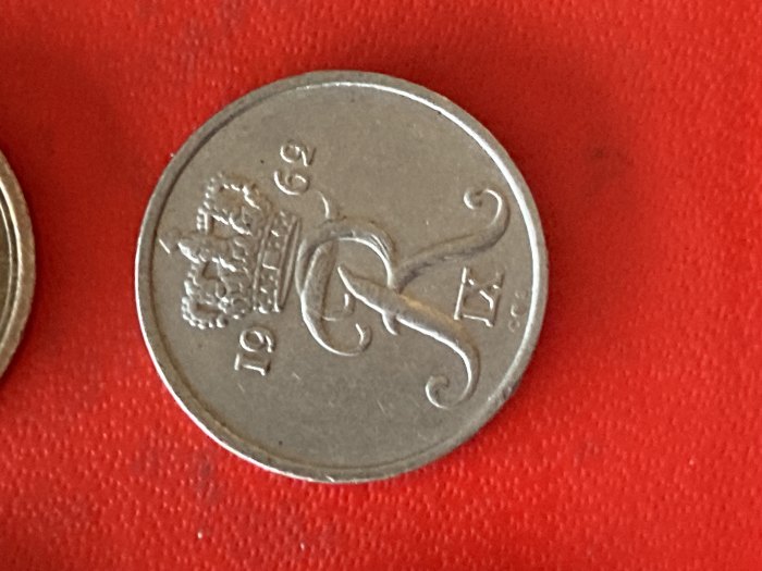  Münze Münze Umlaufmünze Dänemark 10 Öre 1962   