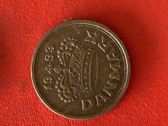  Münze Münzen Umlaufmünze Dänemark 25 Öre 1993   
