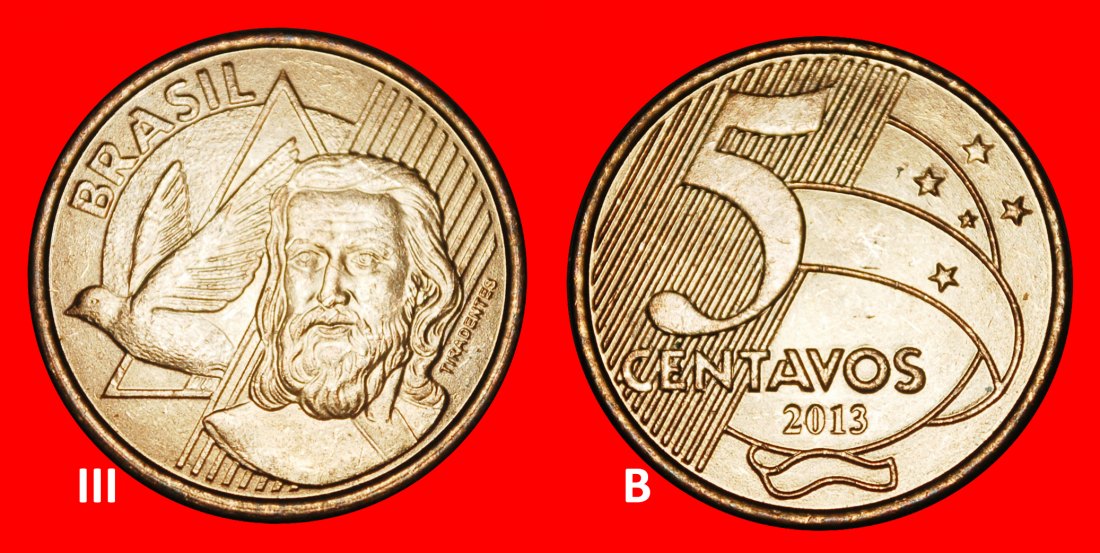 Ⰺ SOUTHERN CROSS (1998-2025): BRAZIL ★ 5 CENTAVOS 2013! DISCOVERY COIN!★LOW START ★ NO RESERVE!