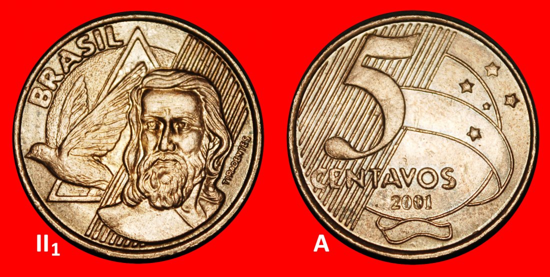  Ⰺ SOUTHERN CROSS (1998-2025): BRAZIL ★ 5 CENTAVOS 2001! DISCOVERY COIN!★LOW START ★ NO RESERVE!   