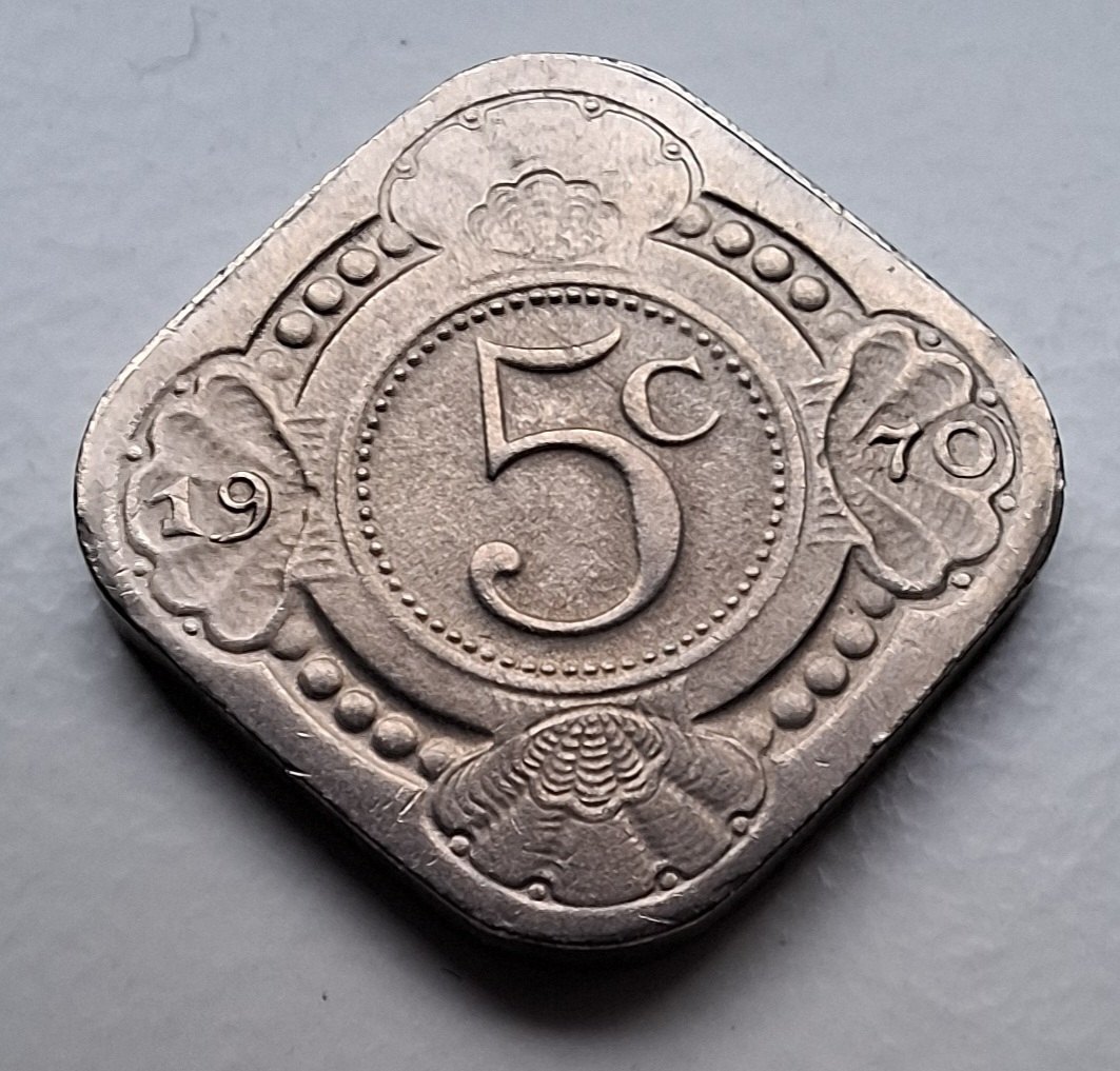Curacao Niederländische Antillen 50 Cents 1970 Orangenzweig