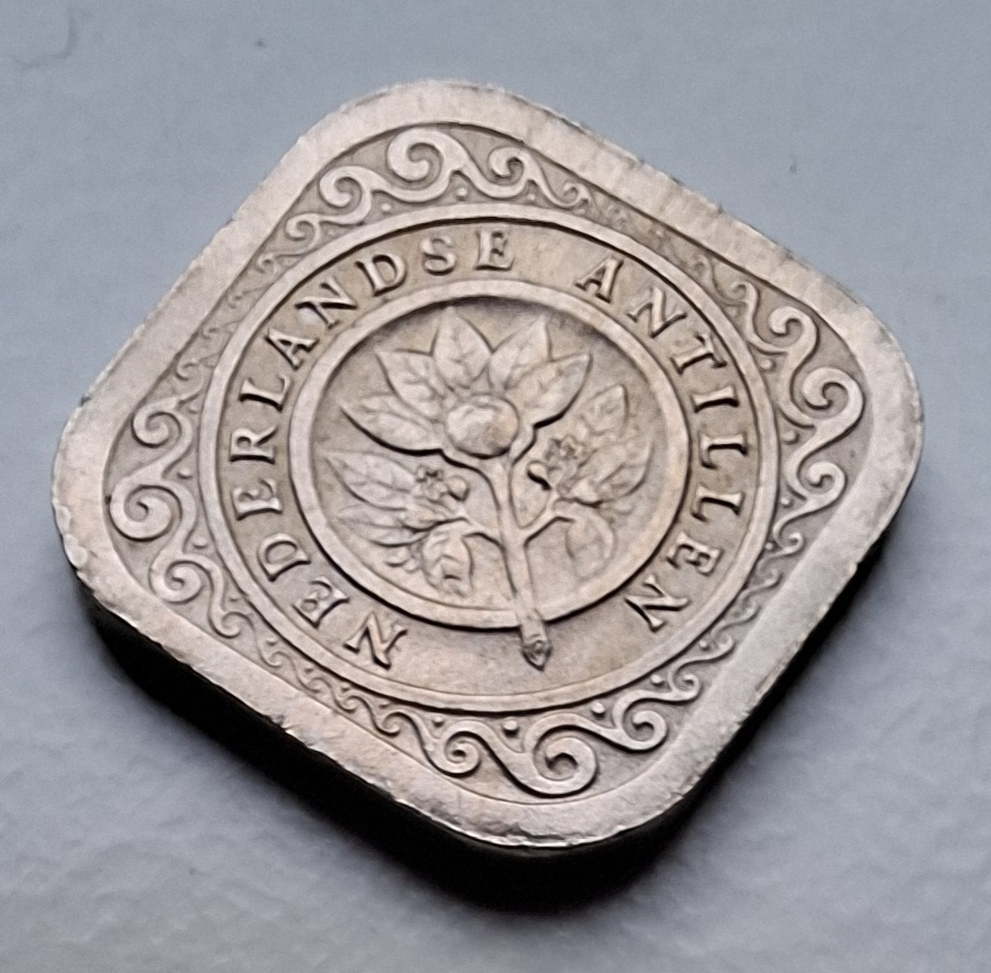  Curacao Niederländische Antillen 50 Cents 1970 Orangenzweig   
