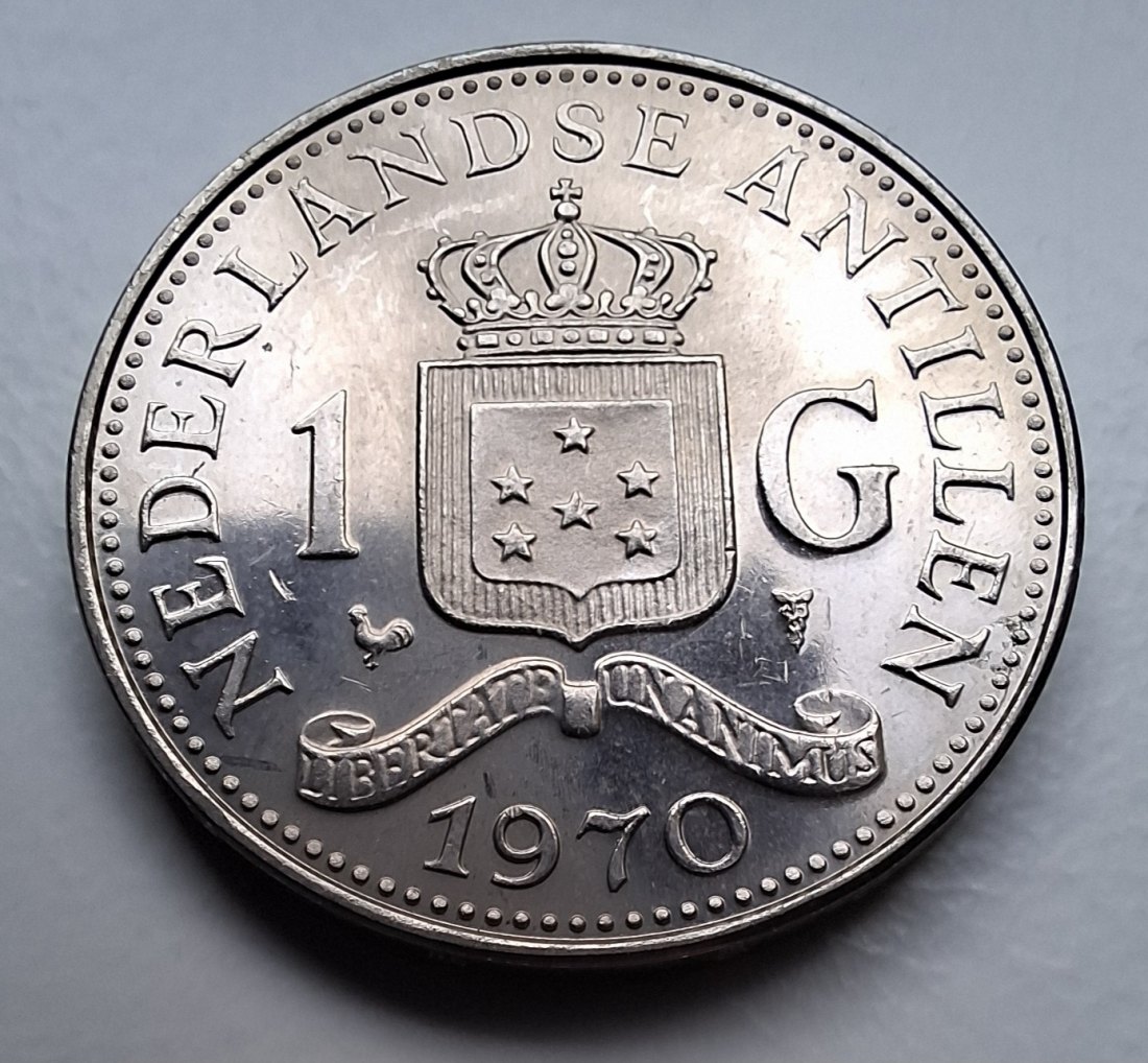 Curacao Niederländische Antillen 1 Gulden 1970 Juliana