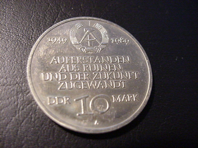  DDR 10 Mark 40 Jahre DDR 1989   
