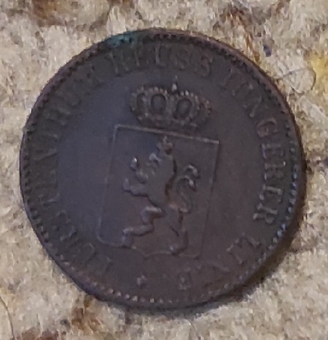  Fürstentum Reuss, jüngere Linie, 3 Pfennig 1864   