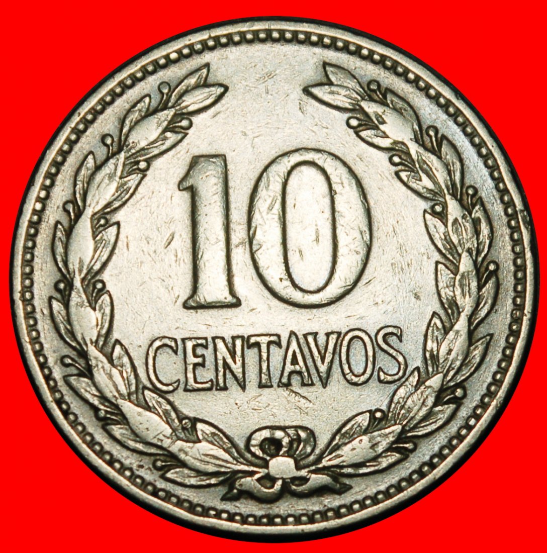 Ⰺ GERMANY: EL SALVADOR ★ 10 CENTAVOS 1977! MORAZAN (1792-1842)★LOW START★NO RESERVE!