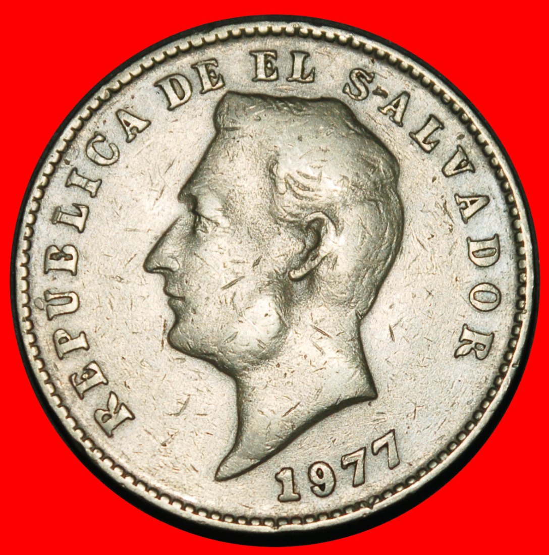  Ⰺ GERMANY: EL SALVADOR ★ 10 CENTAVOS 1977! MORAZAN (1792-1842)★LOW START★NO RESERVE!   