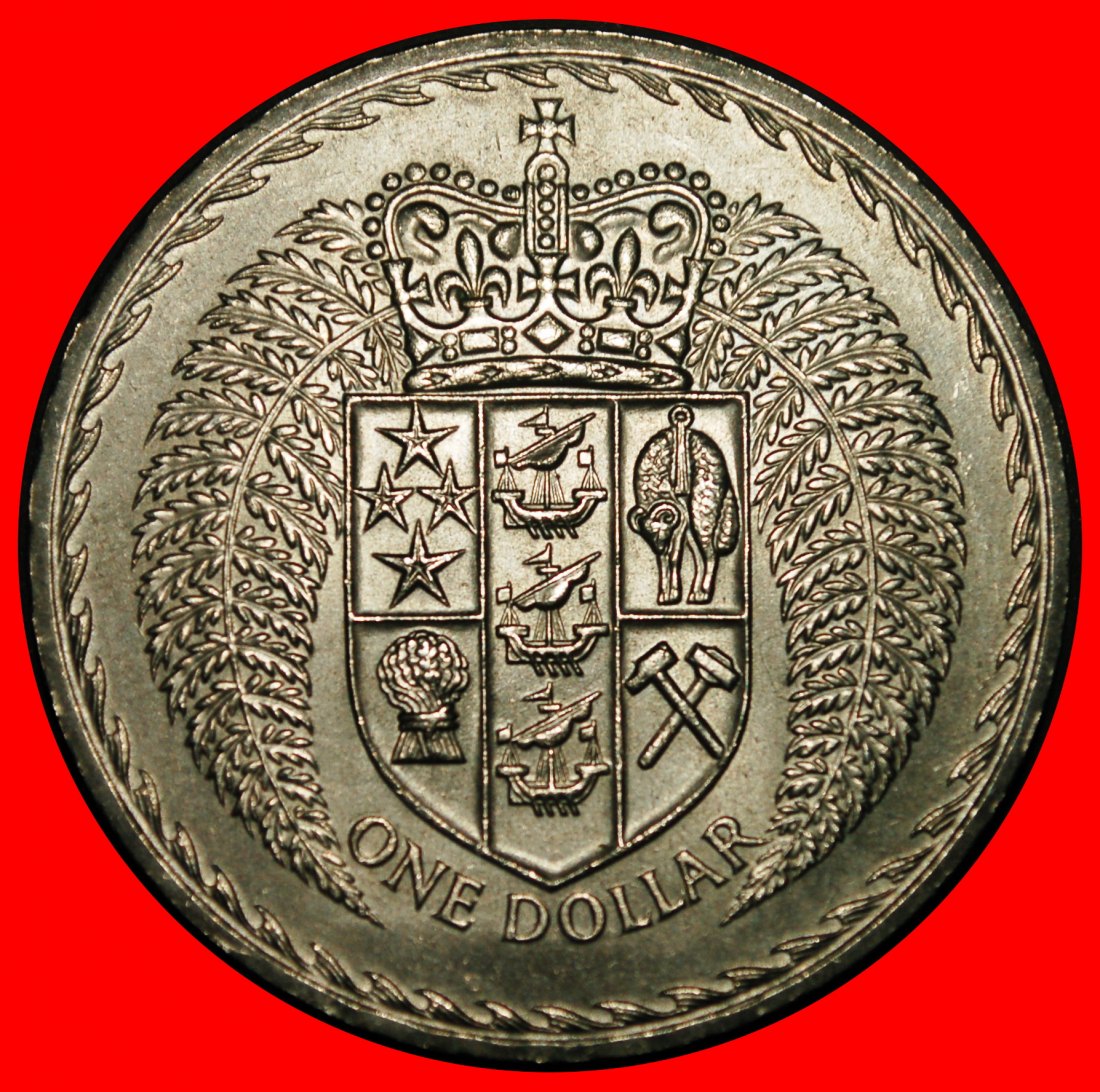 Ⰺ GREAT BRITAIN (1967-1976): NEW ZEALAND★ 1 DOLLAR 1967 ELIZABETH II 1953-2022★LOW START★NO RESERVE!
