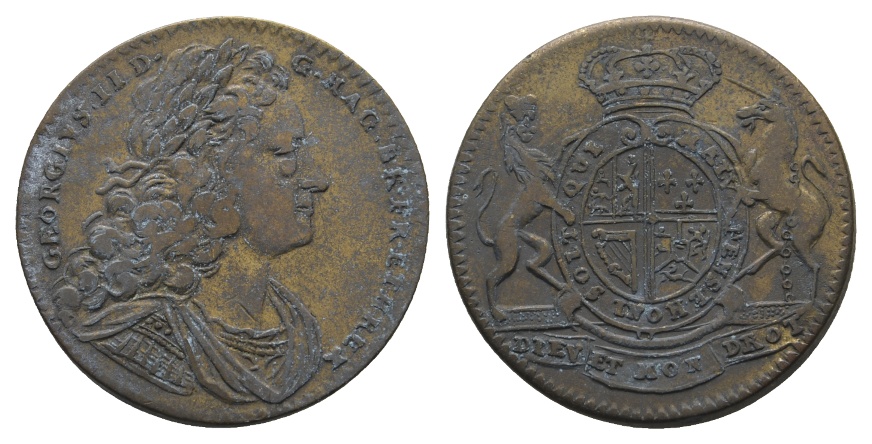  Altdeutschland; Rechenpfennig Nürnberg; 18. Jahrhundert   