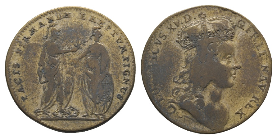  Frankreich; Rechenpfennig Ludwig XV   