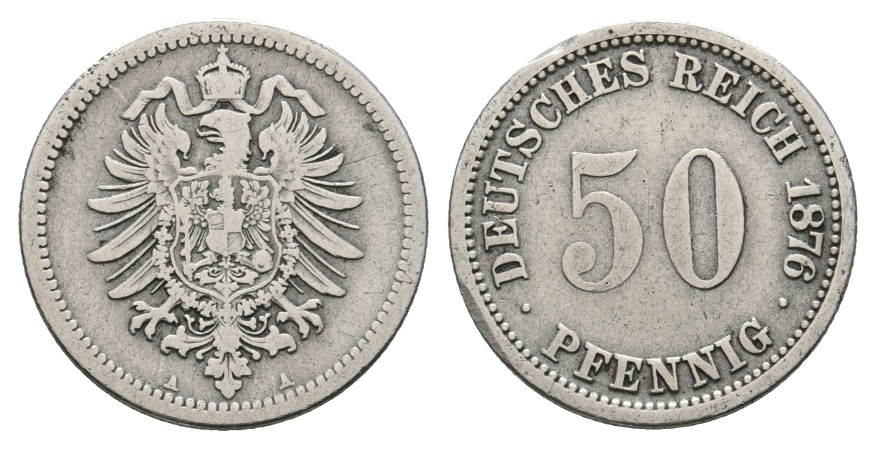  Deutsches Reich; Kleinmünze 1876   