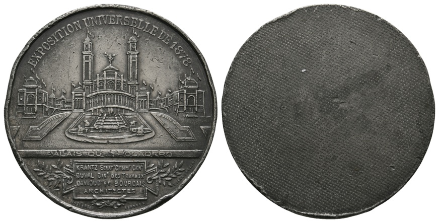  Medaille 1878; einseitig; 45,36 g; Ø 51,68 mm   
