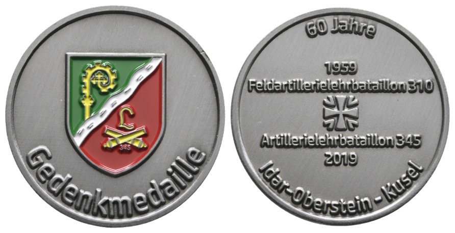  Medaille; Gedenkmedaille der Bundeswehr 2019; 27,04 g; Ø 40 mm   